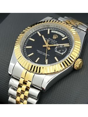 Rolex Day-Date  Black Strip Motif Index Dial price in Pakistan, 