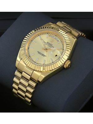 Rolex Day-Date Champagne Dial Men Watches,