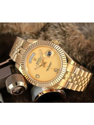 Rolex Day-Date Gold Dial Men Watch