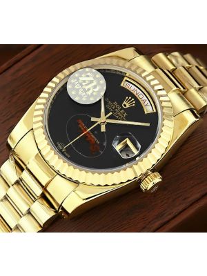 Rolex Day-Date Onyx Dial Swiss Watch