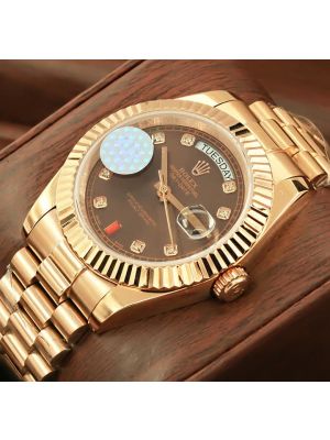 Rolex Day-Date President Brown Dial Watch