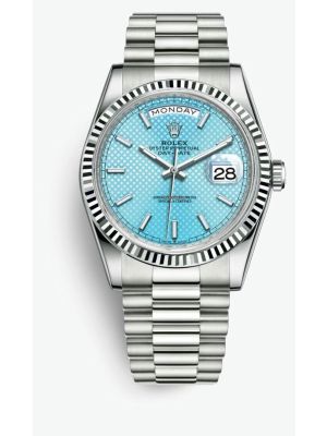 Rolex Day-Date  President Ice Blue Dial Watch