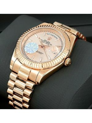 Rolex Day-Date SunDuast Stripe Dial Swiss  watches,