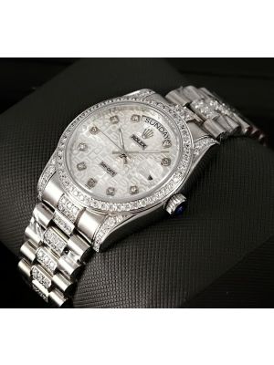 Rolex Day-Date White Gold Diamond watches prices in Pakistan