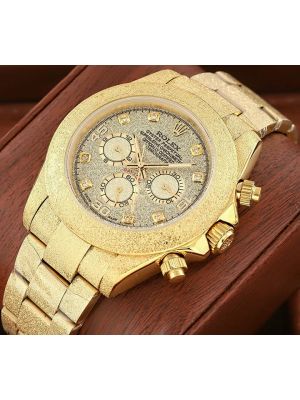 Rolex Daytona Frosted Gold Titanium Watch,