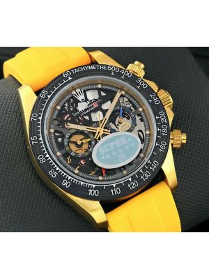 Rolex Daytona La Montoya Yellow Strap Watch