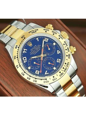 Rolex Daytona Two-Tone Blue Racing Dial Watch