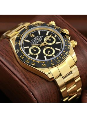 Rolex Daytona Yellow Gold Ceramic Bezel Watch