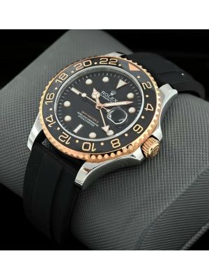 Rolex GMT Master II Rubber Strap Two Tone Watches