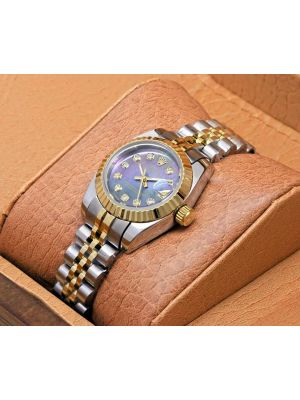 Rolex Ladies Datejust Blue Mother Of Pearl Dial  Watch