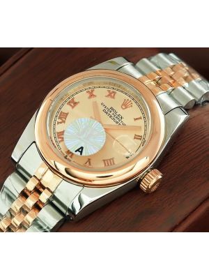 Rolex Lady-Datejust Rose Gold Dial Watch
