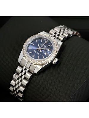 Rolex Lady Datejust 26 Diamond Bezel Blue Dial replica watches in karachi