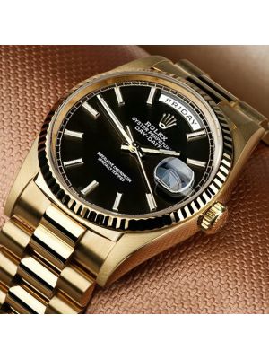 Rolex Oyster Perpetual Day Date Black Dial  watches