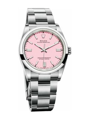 Rolex Oyster Perpetual Pink Dial Watch
