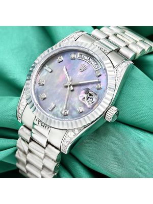 Rolex President Day-Date Mother of Pearl diamond dial watch