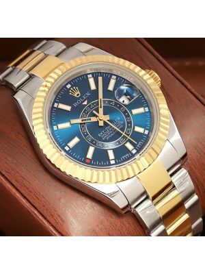 Rolex Day Date Pave Rainbow Dial Watch,