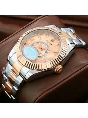 Rolex Sky-Dweller Rose Gold Dial Two Tone Watch