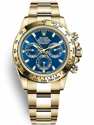 Rolex Daytona Yellow Blue Dial Watch