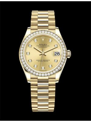 Rolex Datejust Yellow Gold Swiss Watch