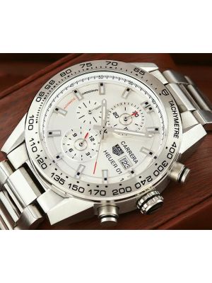 Tag heuer Carrera Calibre Heuer 01 Silver Dial Watch