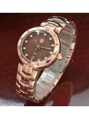 Tag Heuer Link Diamond Dial-Roman Numeral Bezel Ladies replica Watches