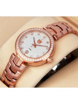 TAG Heuer Link Lady Rosegold-Diamond Bezel Watch in pakistan