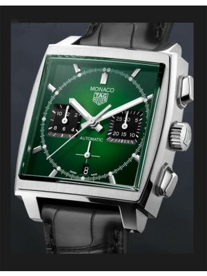 Tag Heuer Monaco Green Dial Watch
