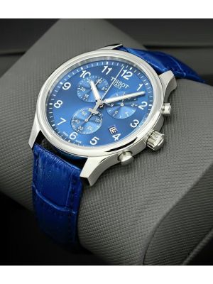 Tissot Chrono Blue Dial Blue Strap Buy Online Watches