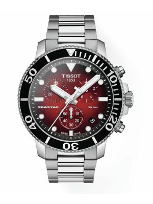Tissot T1204171142100 Seastar 1000 Chronograph Red Dial Watch