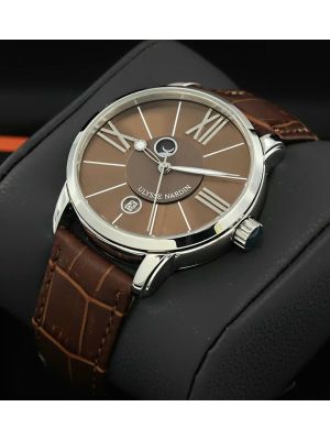 Ulysse Nardin Classico Luna Leather Strap Men Watch,