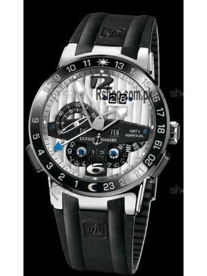 Ulysse Nardin El Toro Perpetual Calendar Automatic Rubber Strap Watch