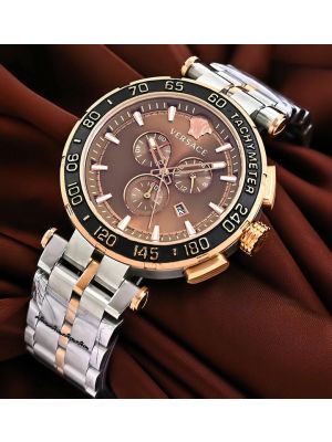 Versace Brown Dial Chronograph Watch