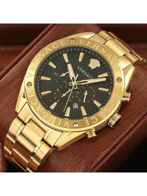 Versace Chrono Black Dial Men's Watch