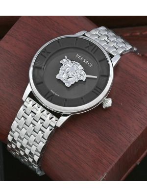 Versace La Medusa Black Dial Ladies Watch