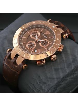Versace Mens Brown Dial Watch 
