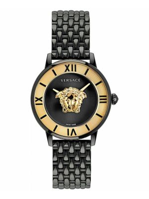 Versace Women's La Medusa Black Ion Plated Watch
