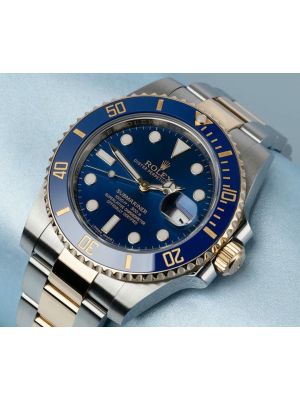 Rolex Submariner Two Tone Blue Dial Swiss Watches 