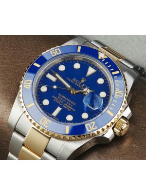 Rolex Submariner Blue Dial Mens Watch